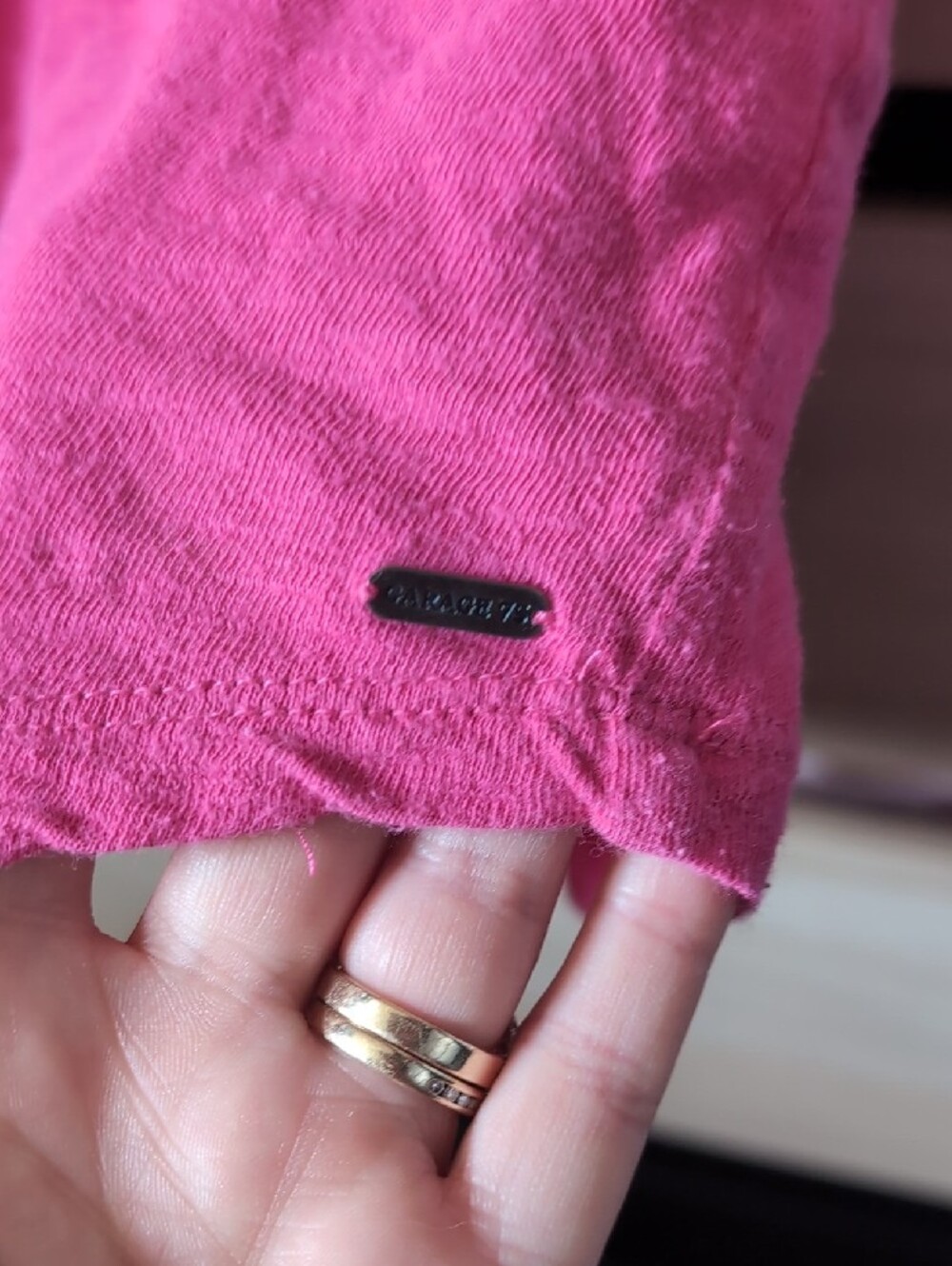 Pink Racerback Henley Tank Top - Picture 4 of 4